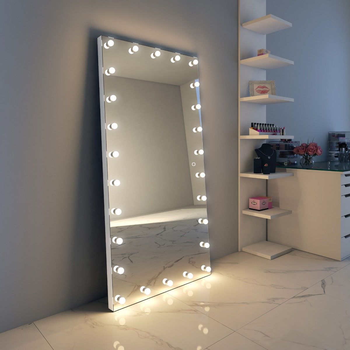 Anastasia Tall Grand Hollywood Mirror