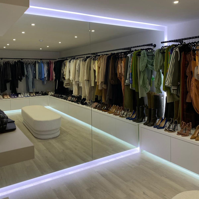 Massive Backlit Mirror for Rochelle Humes Dressing room